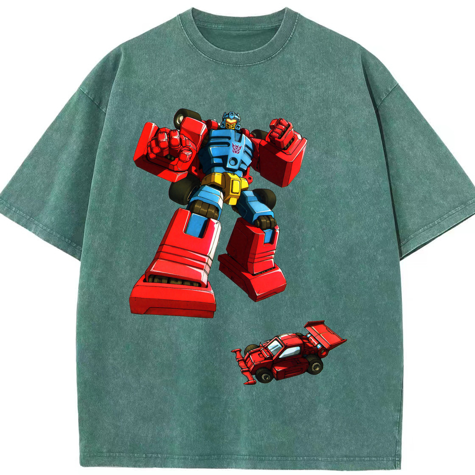 （画像用）  綿100% ヴィンテージ風 半袖Tシャツ（フロントプリント）